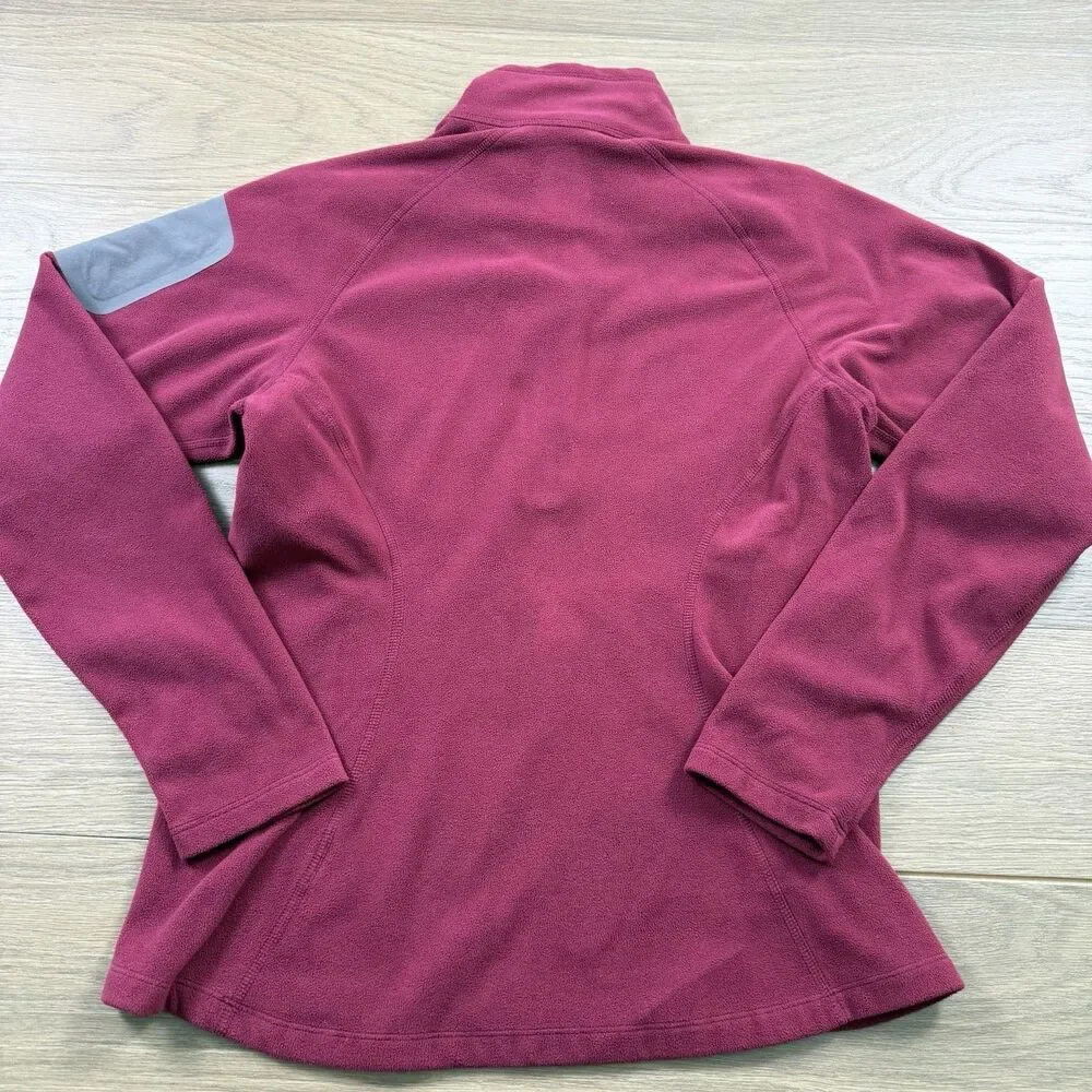 Eddiue Bauer Sweater Women Medium First Ascent Fleece 1/4 Zip Whitaker Mountain